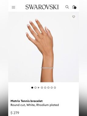 Swarovski Matrix Tennis Bracelet, large